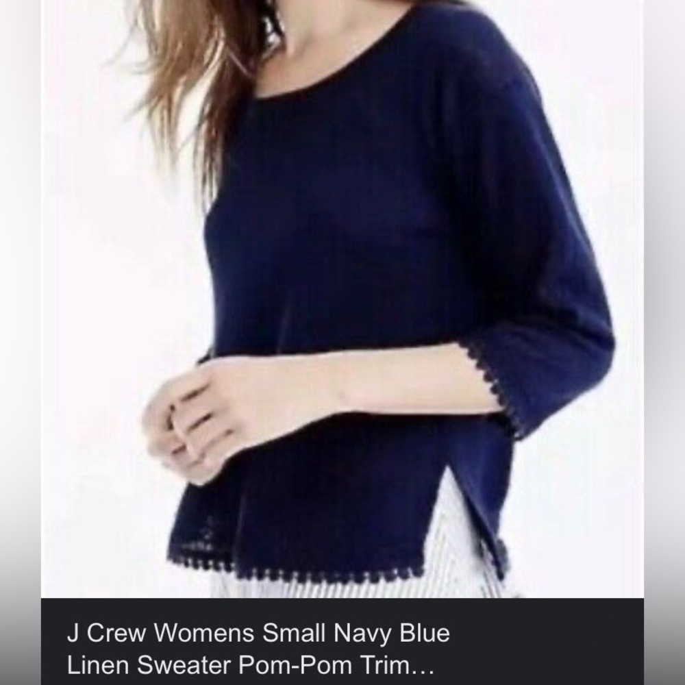 Brand new J crew women’s short sleeve linen sweater - Picture 5 of 5